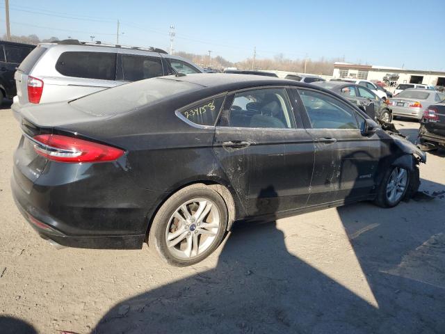 3FA6P0LU3JR234158 - 2018 FORD FUSION SE HYBRID BLACK photo 3