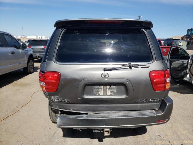 5TDBT48A94S226464 - 2004 TOYOTA SEQUOIA LIMITED GRAY photo 6