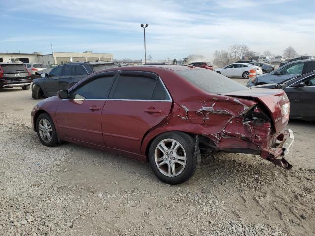 1HGCM56846A121680 - 2006 HONDA ACCORD EX MAROON photo 2