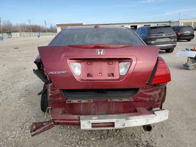 1HGCM56846A121680 - 2006 HONDA ACCORD EX MAROON photo 6