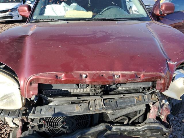 KM8SC73D43U346214 - 2003 HYUNDAI SANTA FE GLS RED photo 12