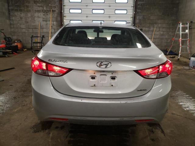 KMHDH4AE9CU281817 - 2012 HYUNDAI ELANTRA GL SILVER photo 6