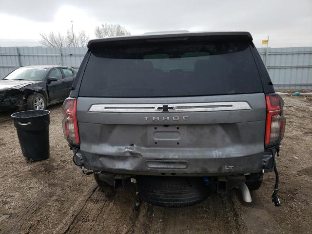 1GNSKNKDXNR261517 - 2022 CHEVROLET TAHOE K1500 LT GRAY photo 6