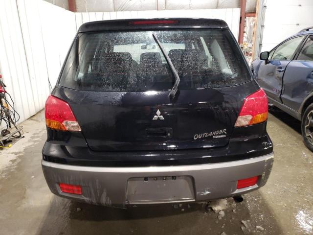 JA4LZ31G93U065145 - 2003 MITSUBISHI OUTLANDER LS BLACK photo 6