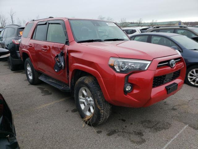 JTENU5JR6M5932549 - 2021 TOYOTA 4RUNNER SR5/SR5 PREMIUM RED photo 4