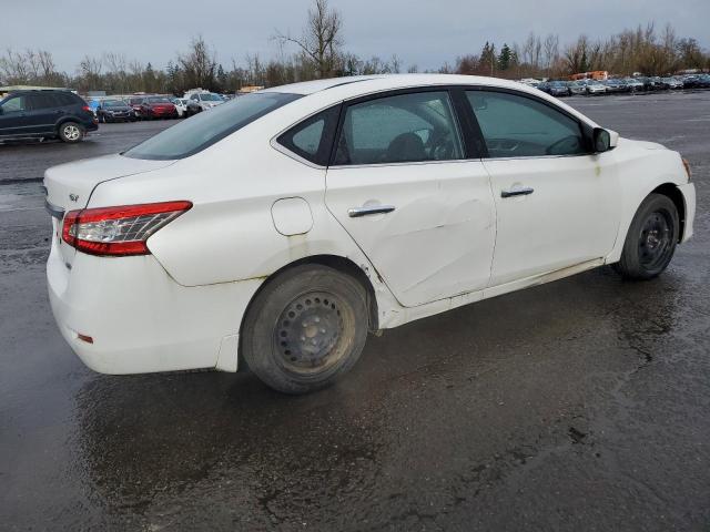 3N1AB7AP3EL649386 - 2014 NISSAN SENTRA S WHITE photo 3