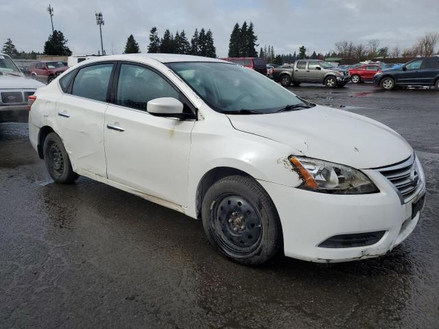 3N1AB7AP3EL649386 - 2014 NISSAN SENTRA S WHITE photo 4