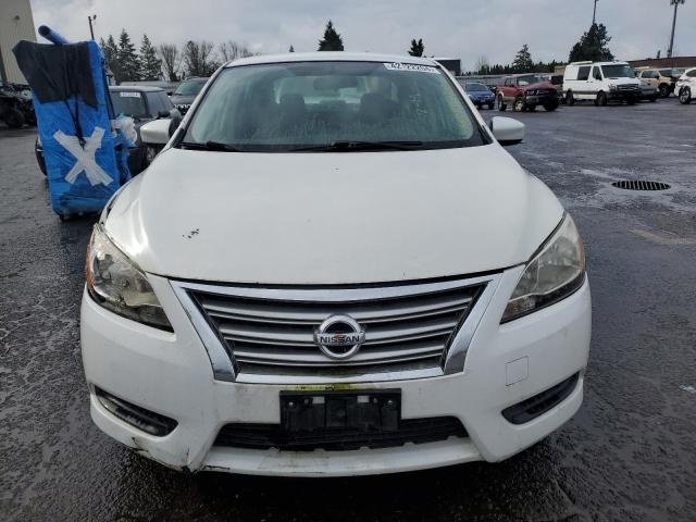 3N1AB7AP3EL649386 - 2014 NISSAN SENTRA S WHITE photo 5