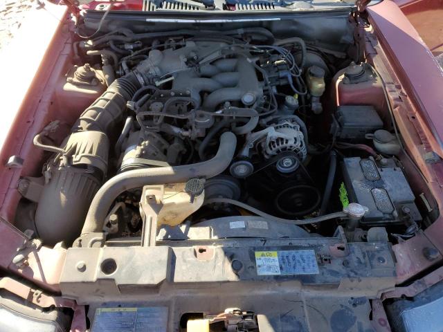 1FAFP44464F121411 - 2004 FORD MUSTANG RED photo 11