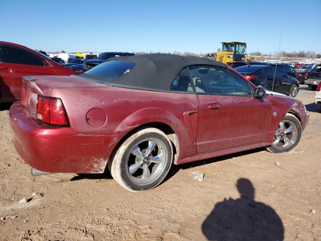 1FAFP44464F121411 - 2004 FORD MUSTANG RED photo 3