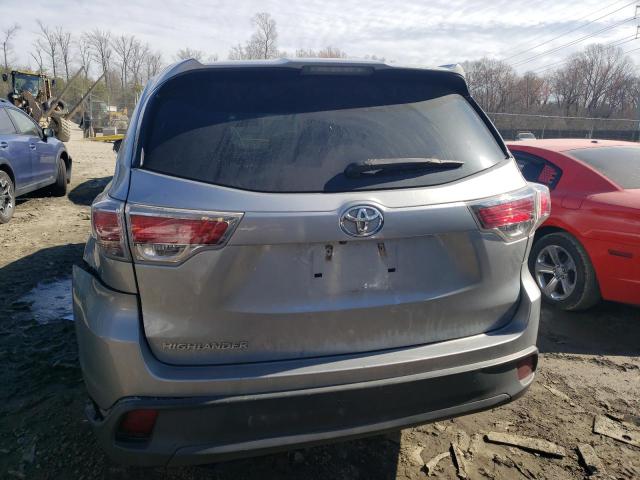 5TDZARFHXGS020821 - 2016 TOYOTA HIGHLANDER LE SILVER photo 6