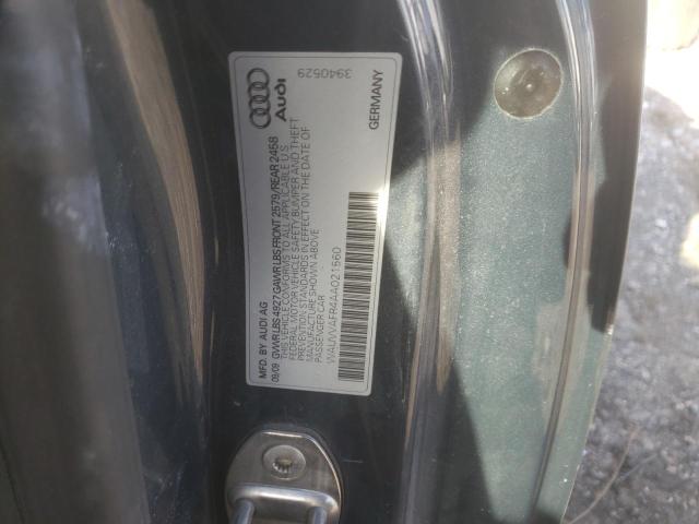 WAUVVAFR4AA021560 - 2010 AUDI S5 PRESTIGE GRAY photo 12