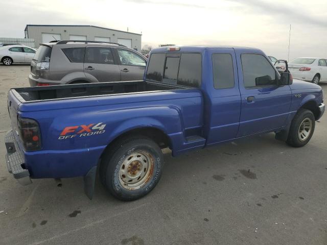 1FTYR14V43PA24558 - 2003 FORD RANGER SUPER CAB BLUE photo 3