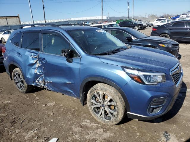 JF2SKASC2KH534591 - 2019 SUBARU FORESTER LIMITED BLUE photo 4