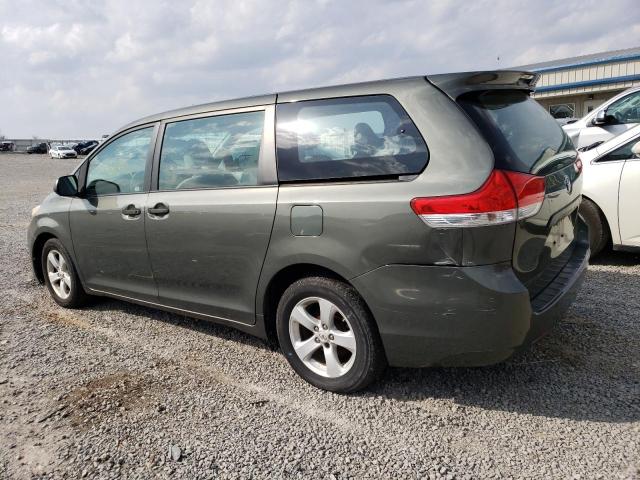 5TDZK3DCXBS041551 - 2011 TOYOTA SIENNA GRAY photo 2