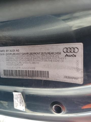 WAUCVAFR1AA020499 - 2010 AUDI S5 PREMIUM PLUS GRAY photo 12