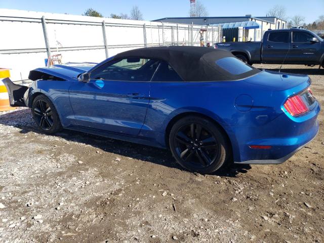 1FATP8UH9H5335558 - 2017 FORD MUSTANG BLUE photo 2