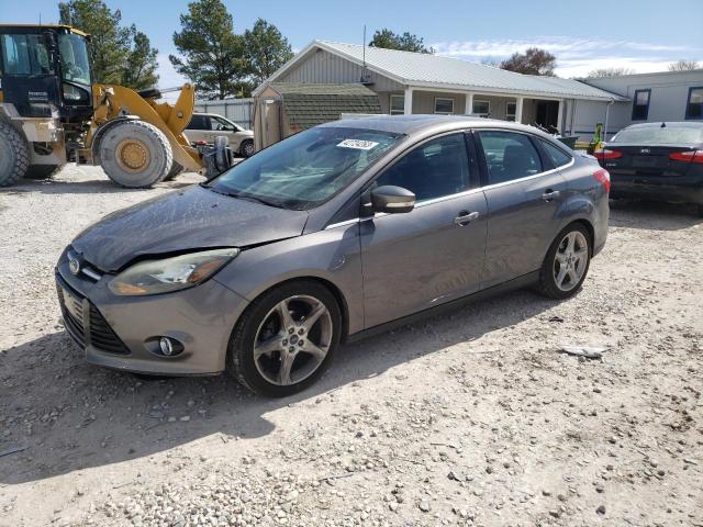 1FAHP3J28CL400218 - 2012 FORD FOCUS TITANIUM GRAY photo 1