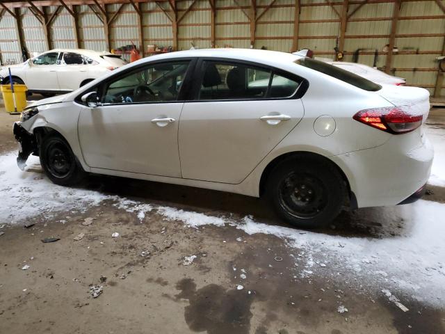 3KPFK4A78JE165519 - 2018 KIA FORTE LX WHITE photo 2