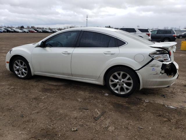 1YVHZ8CB2B5M22968 - 2011 MAZDA 6 S WHITE photo 2