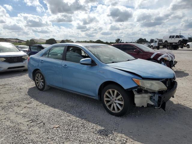 4T1BD1FK3CU031277 - 2012 TOYOTA CAMRY HYBRID BLUE photo 4