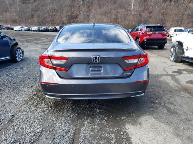 1HGCV3F58NA002553 - 2022 HONDA ACCORD HYBRID EXL GRAY photo 6