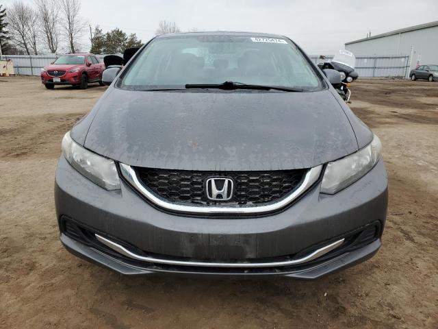 2HGFB2F53DH030843 - 2013 HONDA CIVIC LX GRAY photo 5