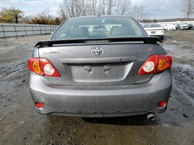 1NXBU40E49Z149867 - 2009 TOYOTA COROLLA BASE GRAY photo 6