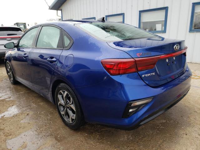 3KPF24AD3KE038409 - 2019 KIA FORTE FE BLUE photo 2