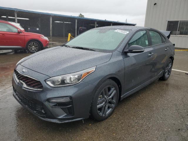 3KPF34AD7ME382972 - 2021 KIA FORTE GT LINE GRAY photo 1