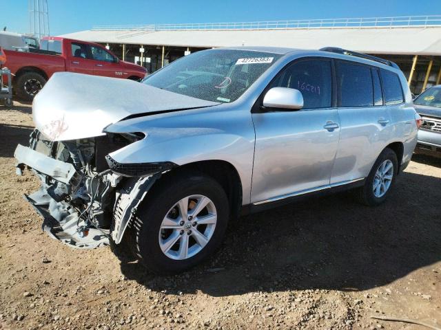 5TDZK3EH9CS089683 - 2012 TOYOTA HIGHLANDER BASE SILVER photo 1