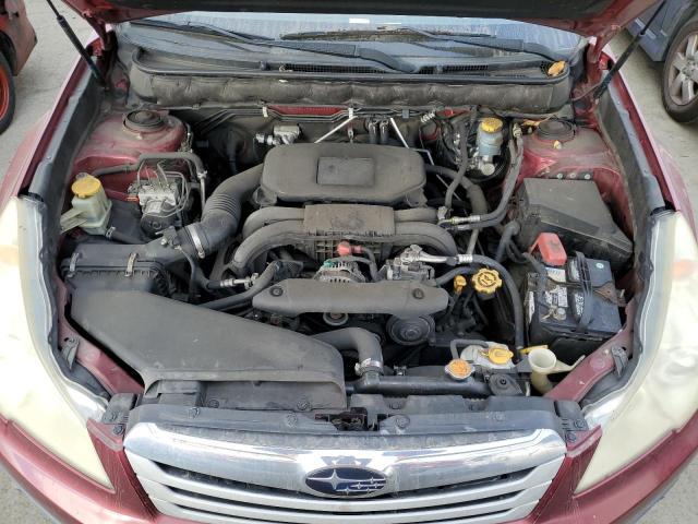 4S4BRBJC9B3329232 - 2011 SUBARU OUTBACK 2.5I LIMITED MAROON photo 12