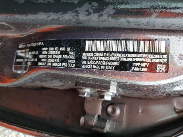 ZACCJBAB9HPG06862 - 2017 JEEP RENEGADE SPORT Մոխրագույն լուսանկար 14