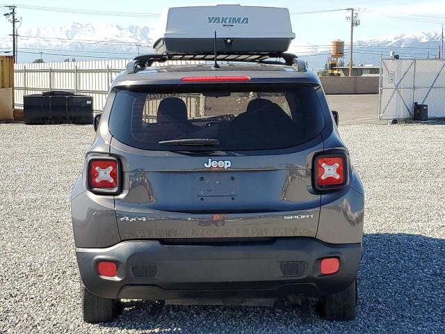 ZACCJBAB9HPG06862 - 2017 JEEP RENEGADE SPORT Մոխրագույն լուսանկար 6