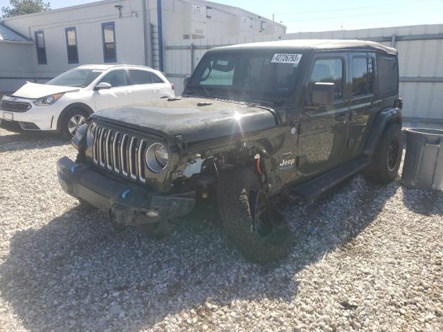 1C4JJXP61NW178203 - 2022 JEEP WRANGLER U SAHARA 4XE GREEN photo 1