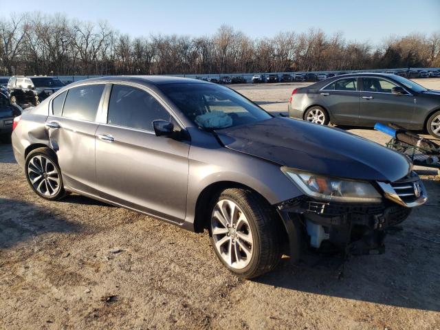 1HGCR2E55DA119537 - 2013 HONDA ACCORD SPORT GRAY photo 4