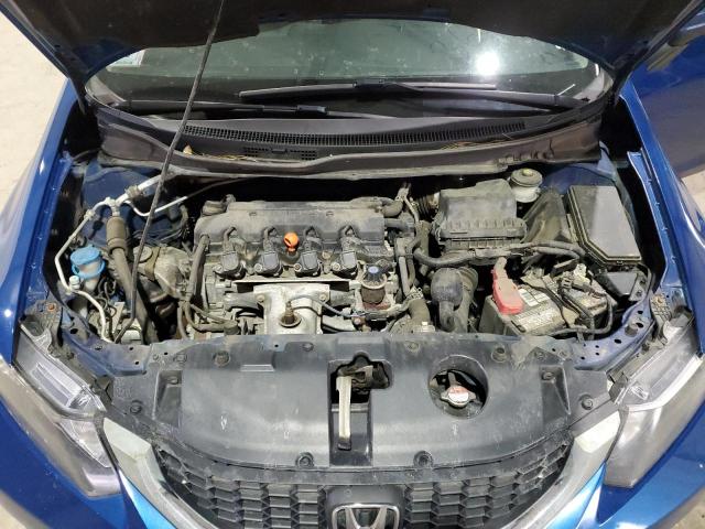 19XFB2F54FE251266 - 2015 HONDA CIVIC LX BLUE photo 11