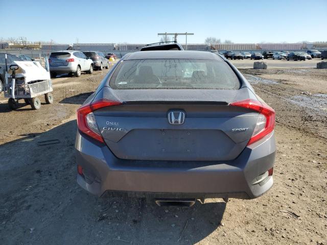 2HGFC2F82LH509664 - 2020 HONDA CIVIC SPORT GRAY photo 6