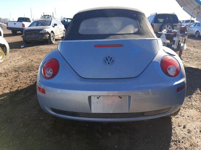 3VWRW3AL8AM007340 - 2010 VOLKSWAGEN NEW BEETLE BLUE photo 6