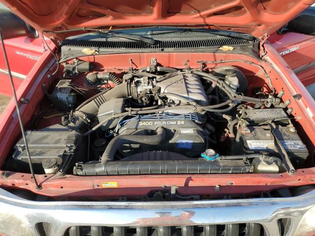 5TEGN92N94Z368549 - 2004 TOYOTA TACOMA DOUBLE CAB PRERUNNER RED photo 11