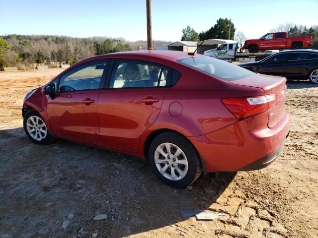 KNADM4A32F6528776 - 2015 KIA RIO LX RED photo 2