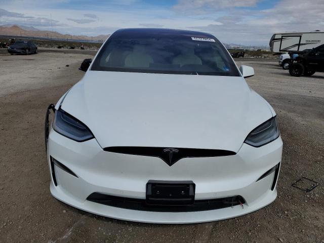 7SAXCBE69NF332366 - 2022 TESLA MODEL X WHITE photo 5