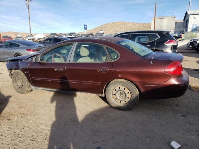 1FAFP5225YA146049 - 2000 FORD TAURUS LX BURGUNDY photo 2