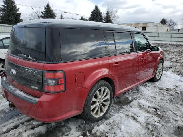 2FMHK6DT1BBD22373 - 2011 FORD FLEX LIMITED RED photo 3