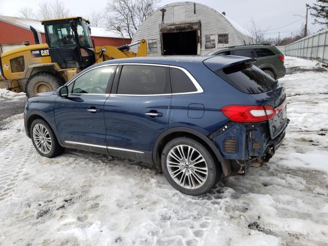 2LMPJ8LRXHBL34731 - 2017 LINCOLN MKX RESERVE Կապույտ լուսանկար 2
