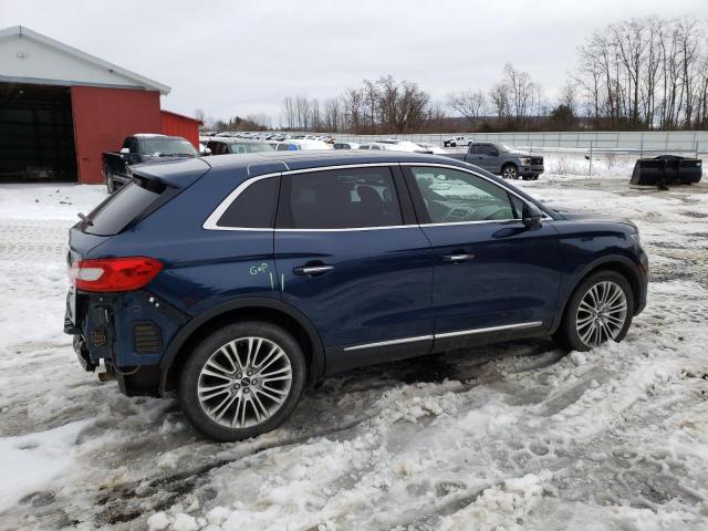 2LMPJ8LRXHBL34731 - 2017 LINCOLN MKX RESERVE Կապույտ լուսանկար 3