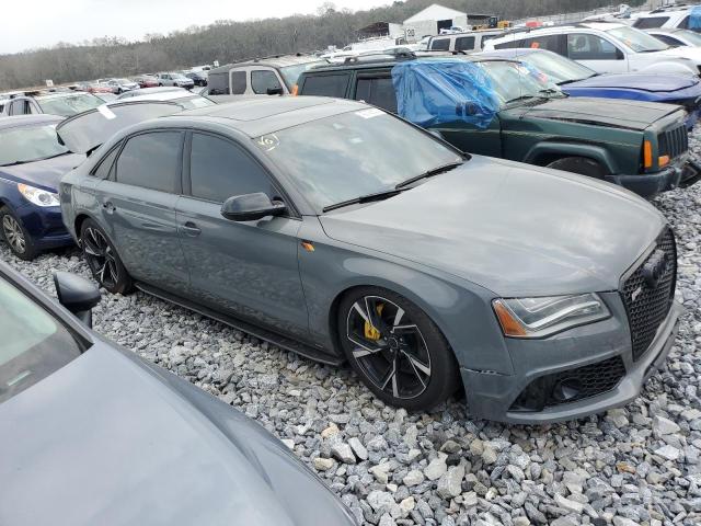 WAUR2AFD7DN021290 - 2013 AUDI A8 L QUATTRO GRAY photo 4