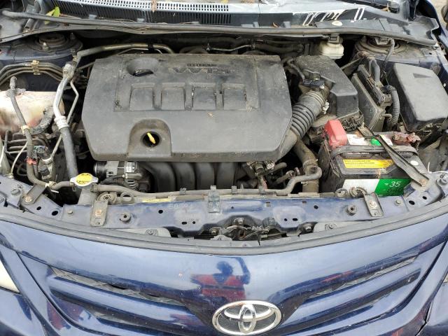 2T1BU4EEXBC565955 - 2011 TOYOTA COROLLA BASE BLUE photo 11