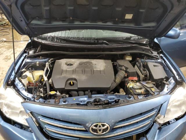 5YFBU4EE0DP146838 - 2013 TOYOTA COROLLA BASE BLUE photo 11