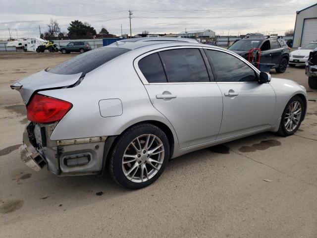 JNKBV61E38M206813 - 2008 INFINITI G35 SILVER photo 3